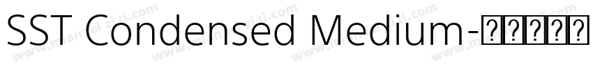 SST Condensed Medium字体转换
